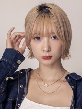 ブリング バイ スノードロップ 吉祥寺(BRING by Snowdrop) イメチェン/ホワイトブロンド/外ハネボブ/美髪/吉祥寺