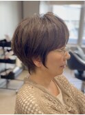 大人ショート 40代50代60代ヘア 白髪 大阪ショート 梅田