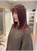 加藤【高円寺】レイヤーカット/カシスレッド/ミディアムレイヤー