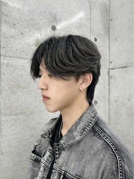 ロンドホットリップ 立川(Lond hot lip) men'sメンズ髪質改善縮毛矯正ブリーチなしブルーブラック/立川