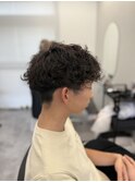 MEN’S HAIR/サーフカール/刈り上げセンターパート/木更津