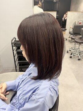 クラン 岡本(Chlan) ナチュラルブラウン　さらつやワンカールミディ