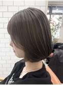 ブリーチなしグレージュ◎タッセルボブ【佐藤こうや】