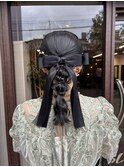 ヘアセット/ヘアアレンジ/編み下ろし/結婚式ヘア