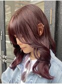 上乃裏ショートボブくびれショートイルミナカラー顔周りレイヤー