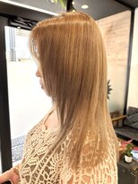 リュンヌ 門前仲町(lune)&nbsp;ロングショートワンカールパーマカーキグレージュ前髪錦糸町