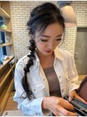 大人っぽく見せるナチュラル編みおろし【三軒茶屋】