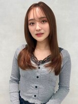 アッシュ 中野店(Ash) イメチェン/似合わせカット/フルバング/レッドブラウン/中野