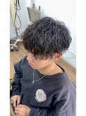 波巻きパーマ/波巻きマッシュ/刈り上げマッシュ
