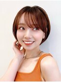 Say.ショートレイヤーショートコーラルオレンジローズブラウン
