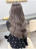 郡山で人気！透明感ベージュロング