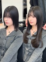 ラピステン 福岡天神 大名店(Lapis)&nbsp;エクステ/レイヤーカット/バタフライカット/グレージュ/