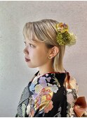 【卒業式ヘアセット】結婚式/銀座/ショートボブ/和装/アレンジ