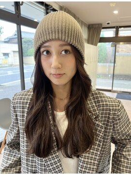 オーダイム(ou' dime) ダブルカラーブラウンアッシュグレージュアッシュコテ巻き