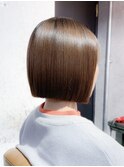 髪質改善ボブ縮毛矯正ミディアムレイヤー似合わせカット門前仲町
