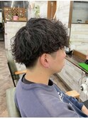 無造作波巻きマッシュ