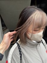 アクト 原宿(ACT) ホワイトベージュ/インナーカラー/前髪インナー/ケアブリーチ