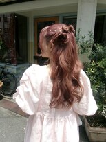 ヘアメイクアンドセットサロン リッコ(Hair make&set salon Ricco)&nbsp;【梅田ヘアセット】ニュアンスハーフツイン