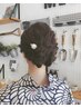 花火大会に　ヘアセット