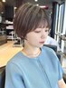 【ショートヘアが得意★吉野指名】 カット+部分パーマ+炭酸スパ ¥14300