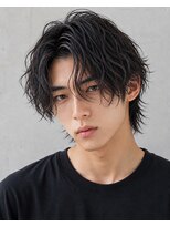 メンズ サロン ドット トウキョウ 町田店(men's salon dot. tokyo)&nbsp;シャドウパーマ×センターパート