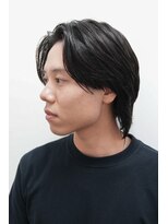 モリゲン フェローシップ レグ(MORIGEN fellowship REGU) メンズカットニュアンスウルフセンターパートショート0804