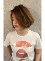 ロンド ルージュ 銀座店(Lond rouge)&nbsp;【山野 俊貴】リアルお客様☆乾かすだけでまとまる重ためボブ