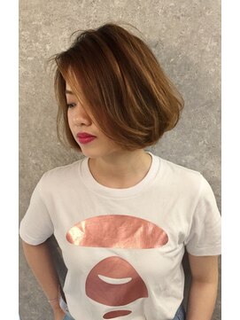 ロンド ルージュ 銀座店(Lond rouge) 【山野 俊貴】リアルお客様☆乾かすだけでまとまる重ためボブ