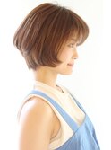 30代40代に人気シルエットが綺麗に見えるショートボブ