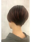 艶カラー×ショートボブ