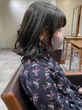 ネイヴィル オモテサンドウ(navile omotesando) ☆ブリーチなしオリーブグレージュ☆20代30代40代