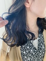 イコ 表参道原宿(ico)&nbsp;インナーカラー ネイビーブルー [ブリーチ１回以上］