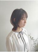 ミディアムレイヤー くびれひし形 髪質改善 トリートメント