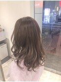グレージュ/小顔/ミルクティーアッシュ/大人可愛い