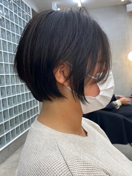 ロンドポレール 北千住(Lond polaire) 【米倉かずひさ】ショートボブ　イメチェン　チェリーブラウン