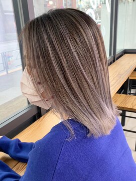 アイティー バイ アルバム 中野店(IT by ALBUM) バレイヤージュミディ_大人ガーリーチョコレート_ba442102