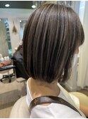 [ヘアークラフトサン] 大人女性に人気☆ハイライトパツっとボブ