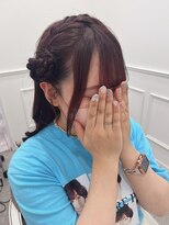 ライブにもオススメ！＊あみこみサイドおだんご＊新井