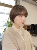 マッシュショート/前髪ありショート/30代/40代/50代