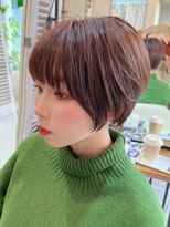 グリンプス 大濠店(Glimpse) 丸みショート ショート 小顔 厚めバング 30代40代