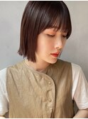 切りっぱなしボブ／ミニボブ／外はねボブ