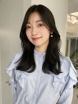 トイ(TOI)&nbsp;韓国風フェイスレイヤーカット2wayバング/グレーカラー