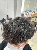 波巻きパーマ