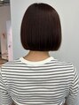 カノエ 下関熊野店(canoe)&nbsp;大人気の艶感のあるブラウンカラー×ミニボブでトレンド感UP◎