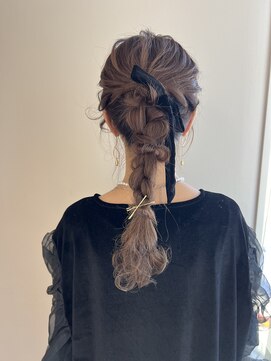 ケンジ 平塚ラスカ店(KENJE) 編みおろし/パーティーアレンジ/平塚ヘアセット