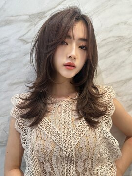 ロンド ルージュ 銀座店(Lond rouge) 簡単スタイリングヘアセンターパートゆるふわロングハイレイヤー