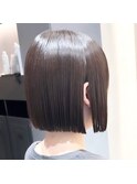 メルティカラー似合わせカットウェーブミディアム縮毛矯正ボブ