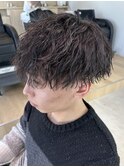 福岡ツイストスパイラルパーママッシュメンズパーマ波巻きパーマ