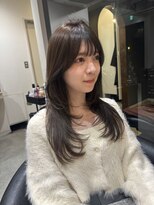 ロンドエニカ 大宮(Lond enika)&nbsp;暗めカラー/姫カットレイヤー/マロンベージュ/くすみベージュ