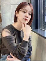 トルネード(TORNADO)&nbsp;切りっぱなしボブ ピンクアッシュ カーテンバングt18